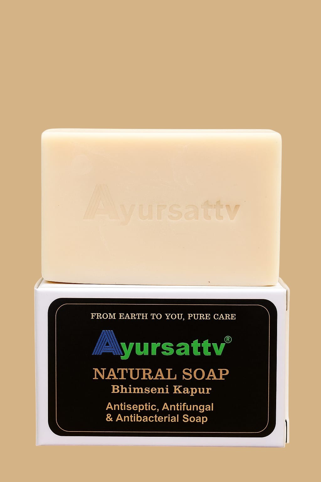 Ayursattv Aloe Vera & Turmeric Ayurvedic Soap – Herbal Brightening & Healing Soap Bar – Fights Acne, Hydrates, Reduces Blemishes –Sulfate & Paraben Free – Gentle for All Skin Types – 100g Each