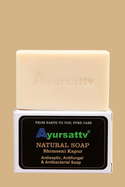 Ayursattv Aloe Vera & Turmeric Ayurvedic Soap – Herbal Brightening & Healing Soap Bar – Fights Acne, Hydrates, Reduces Blemishes –Sulfate & Paraben Free – Gentle for All Skin Types – 100g Each